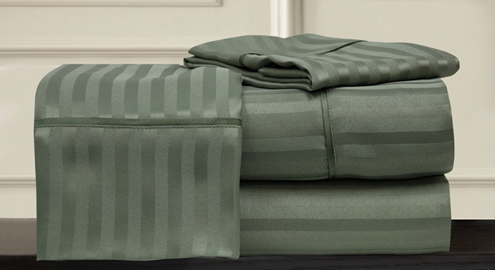 DOBBY STRIPE SHEET COLLECTION TEA